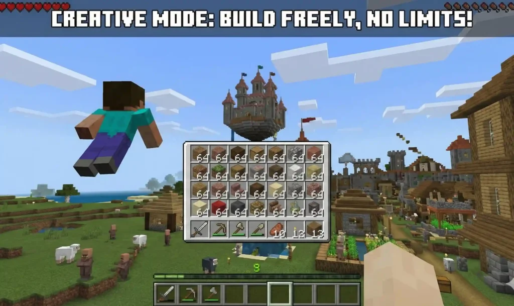 Minecraft Apk Download latest version 1.26.10.23 for android 2026 19 Creative Mode of minecraft apk