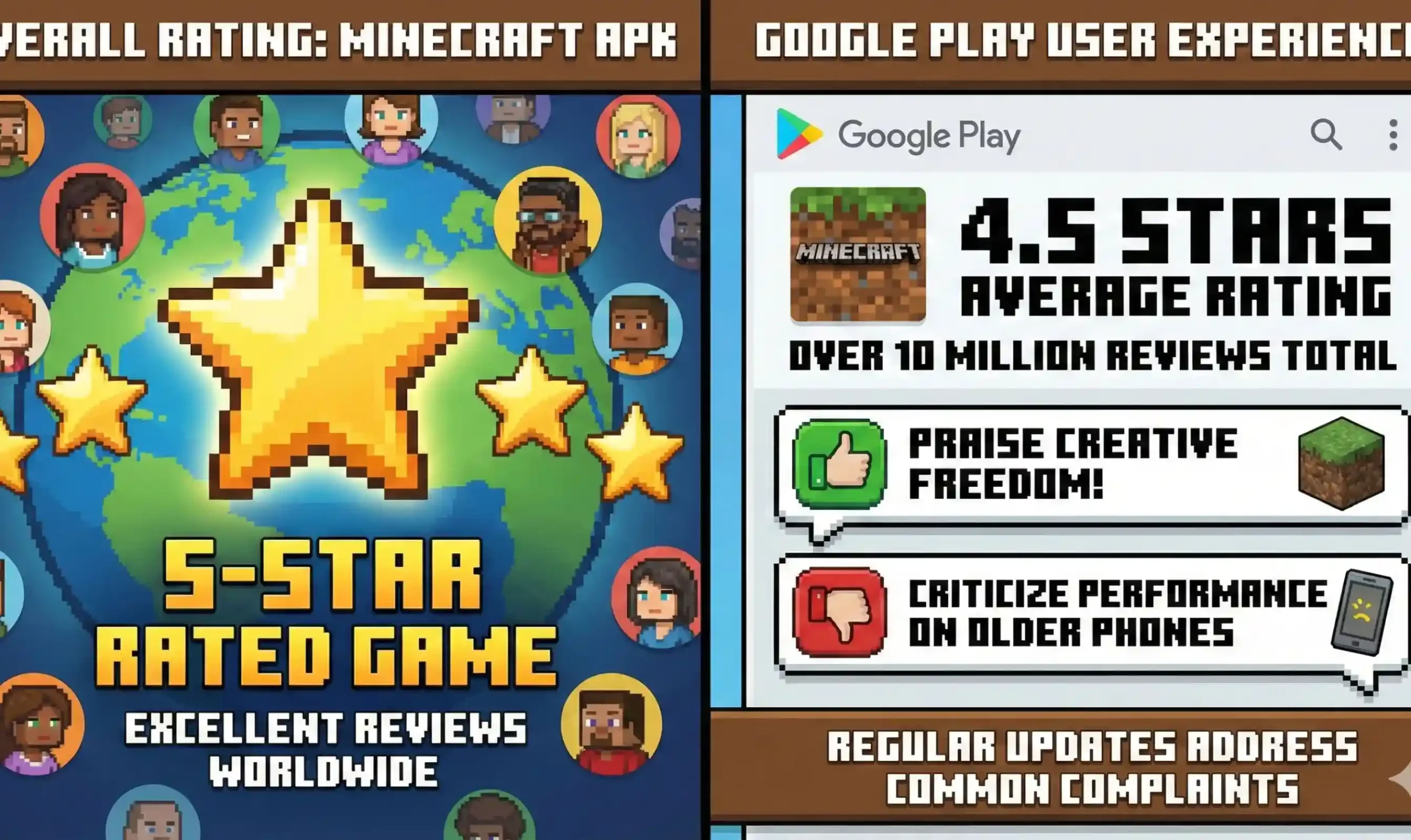 Minecraft Mod APK v1.26.60.30 Download for Android (2026) 2 Minecraft Mod APK rating and reviews